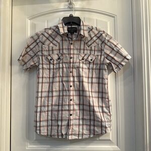 Cody James Mens S Pearl Snap Button Up Regular Fit Western Shirt Plaid